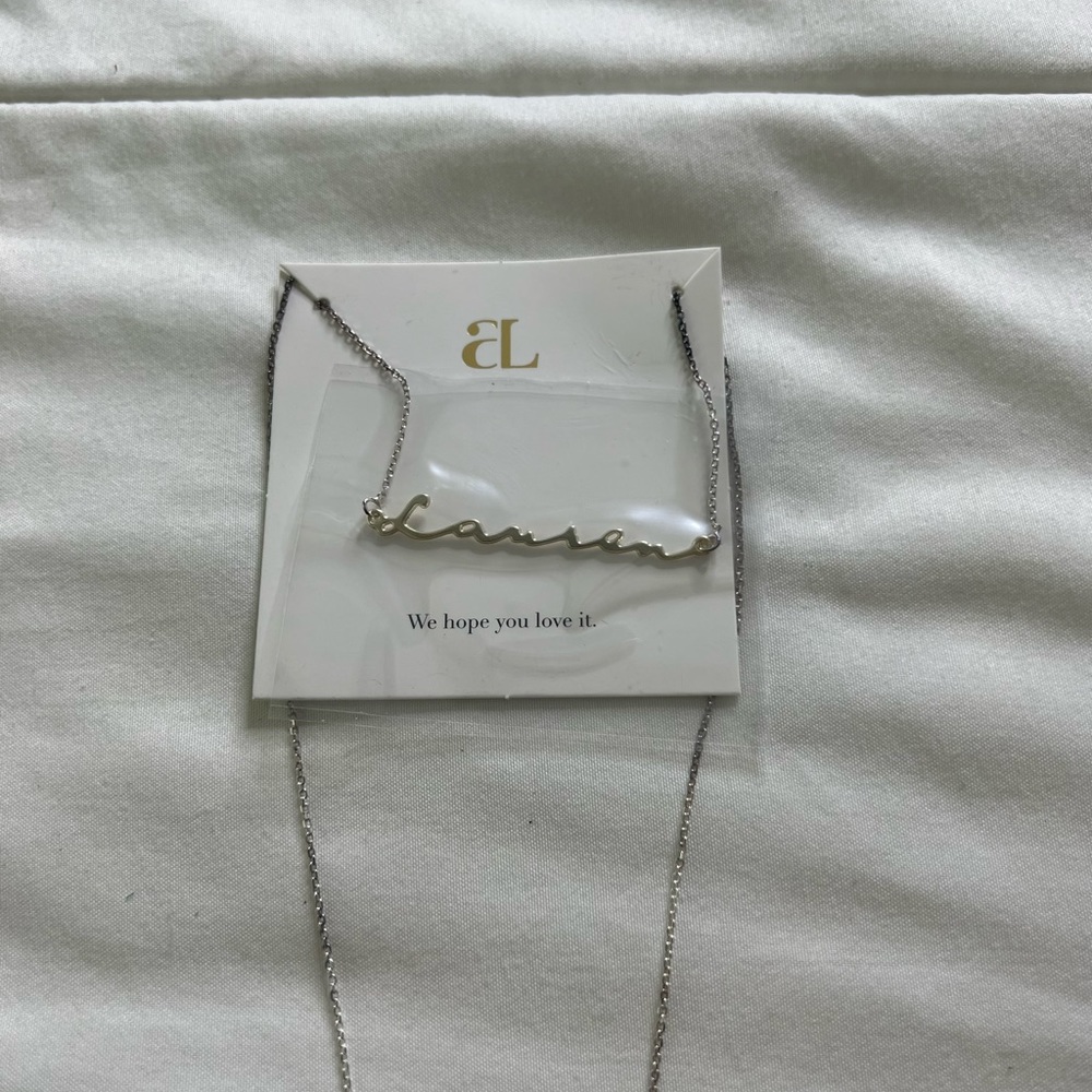 silver lauren necklace